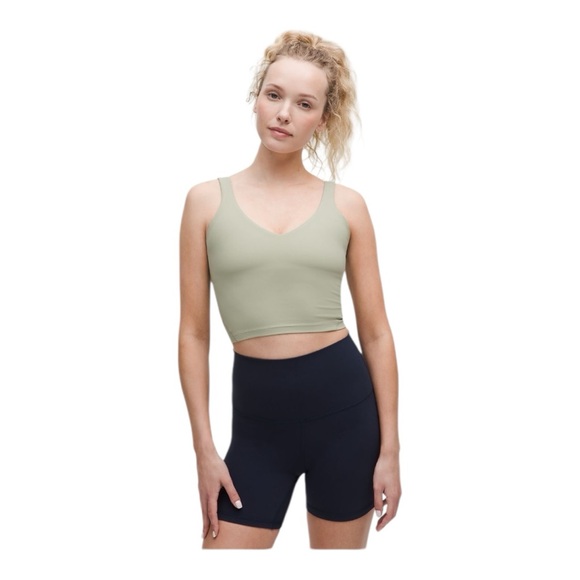 Lululemon Align Tank Top Light Support A/B Cup Fog Green Size 4 NWT - Picture 1 of 5